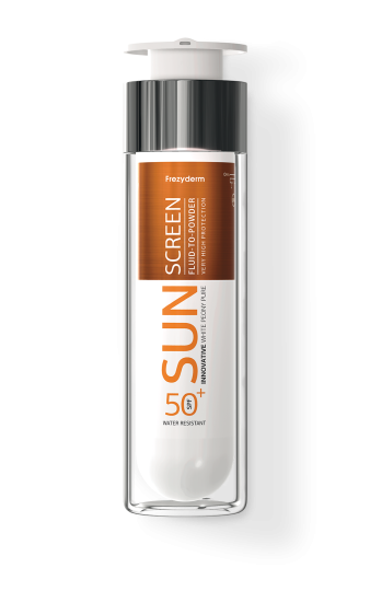 Fluid-to-Powder SPF50+